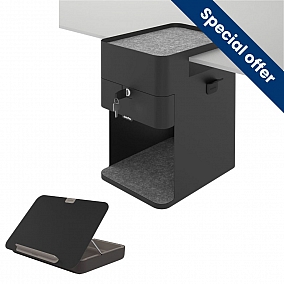 Lisez-en plus sur Ensemble promotionnel Ergonomio clean desk avec desktop locker + boîte à outils